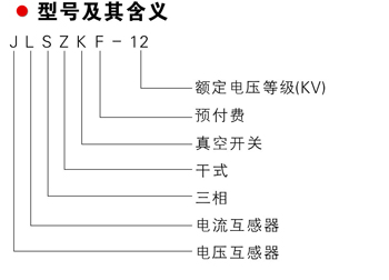 JLSZKF-12系列 预付费智能式计量箱型号及其含义